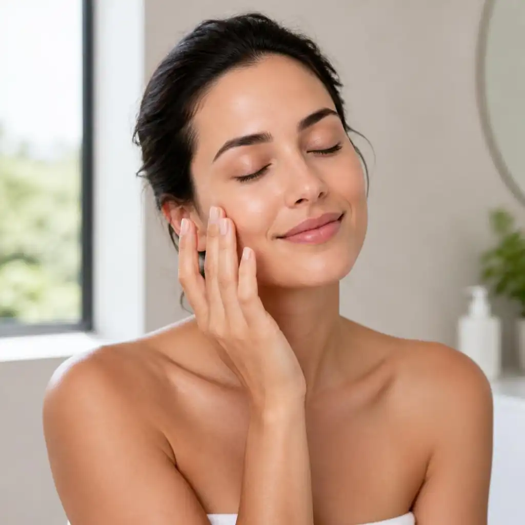 Woman following her Botox pre and post care instructions for a smooth aftercare recovery